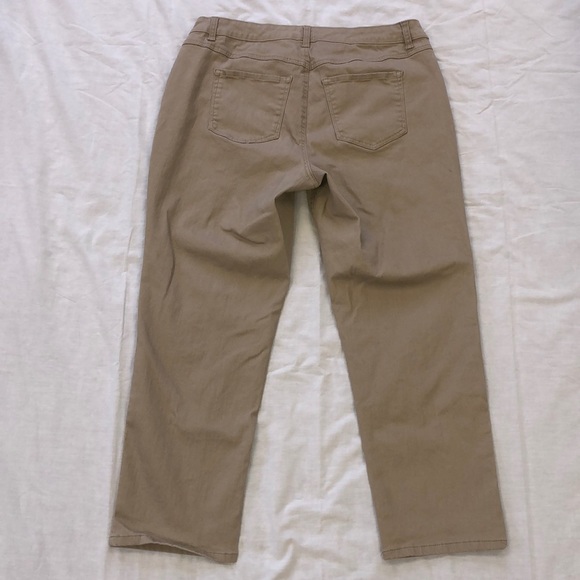 Terra & Sky 14W Petite Straight Khaki Pants - Picture 6 of 7